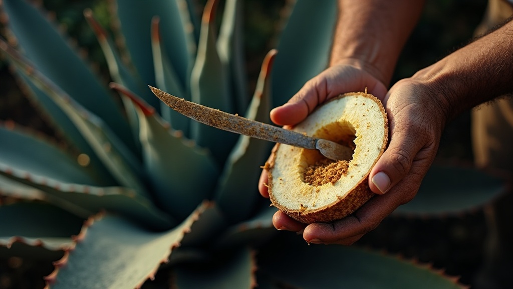 The Jimador's Hand. Cut by hand, never by haste.